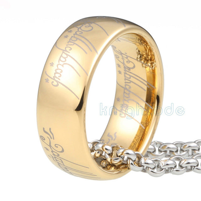 Gold Color Tungsten Lord Of Rings Men Women