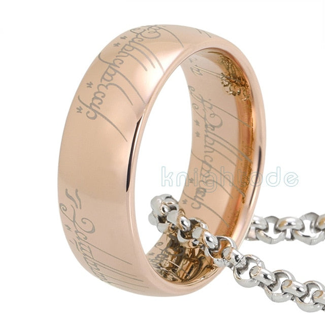 Gold Color Tungsten Lord Of Rings Men Women