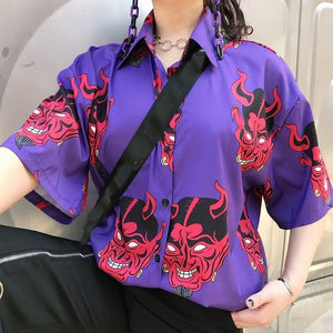 Harajuku Shirt blusas Female ulzzang long sleeve