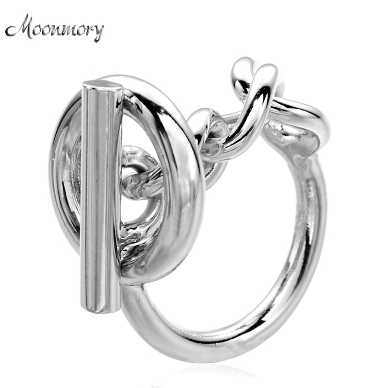 Moonmory 925 Sterling Silver Rope Chain Ring