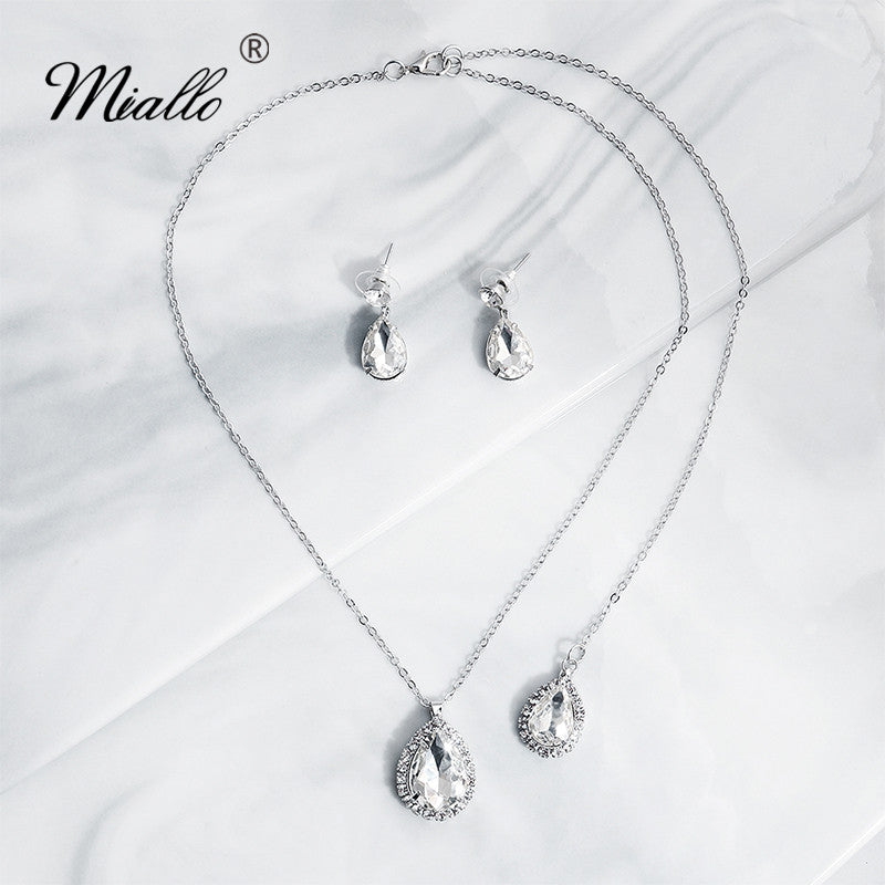Miallo Fashion Austrian Crystal Backless Necklace