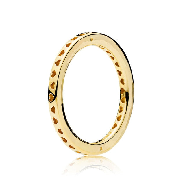 1 Pcs For Women 925 Sterling Silver Rings Rose Gold