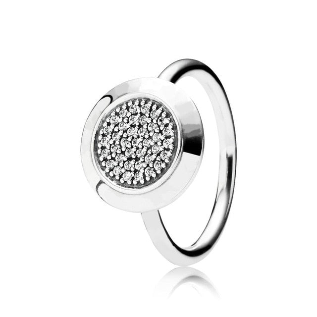 1 Pcs For Women 925 Sterling Silver Rings Rose Gold