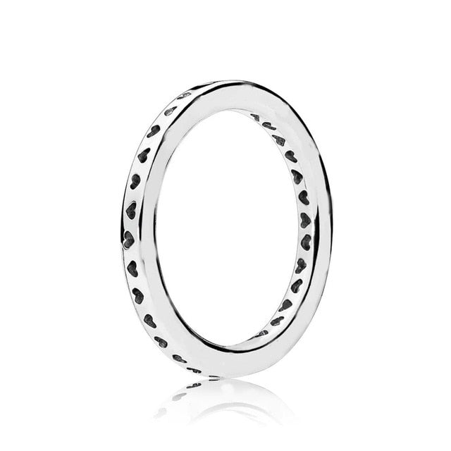 1 Pcs For Women 925 Sterling Silver Rings Rose Gold