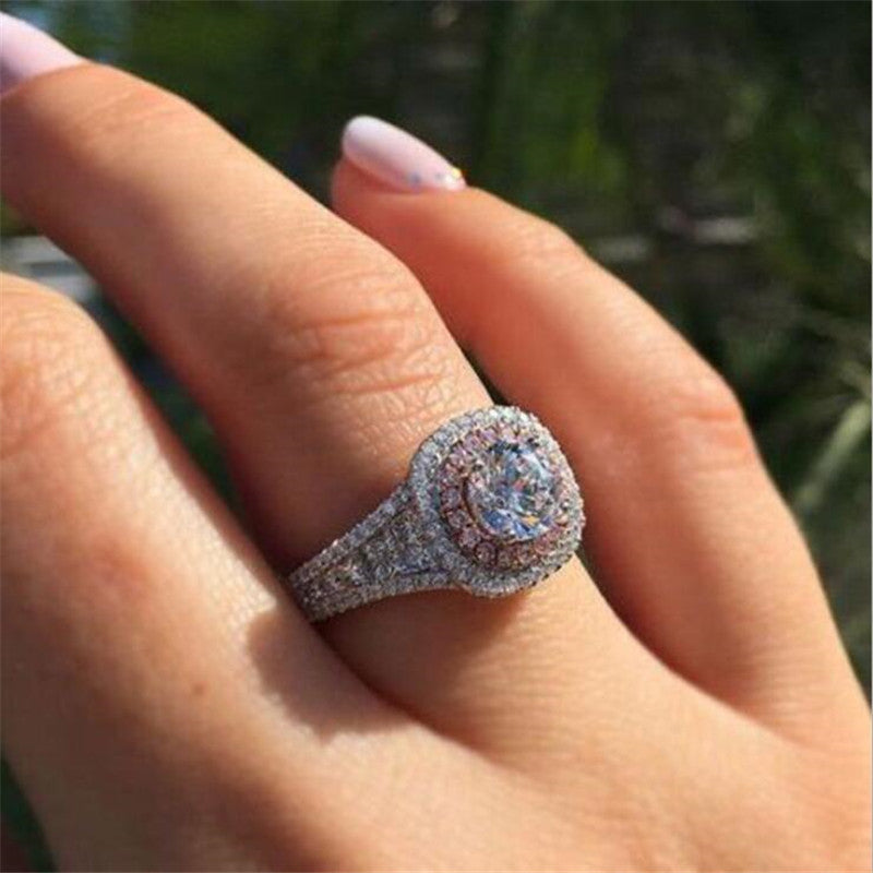 Drop Shipping Luxury Jewelry 925 Sterling Silver Round