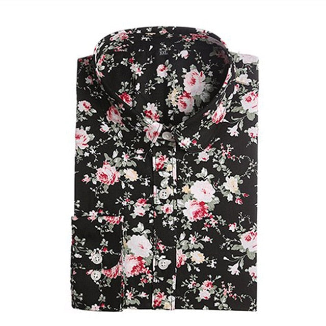 2019 Floral Women Blouses Long Sleeve Shirt