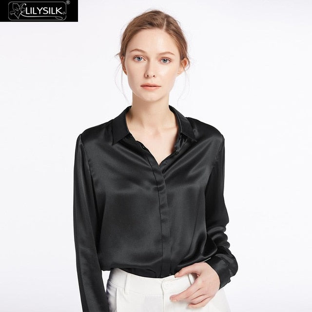 LilySilk Pure Silk Shirts Blouse Women
