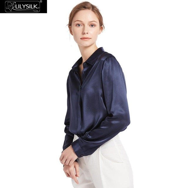 LilySilk Pure Silk Shirts Blouse Women