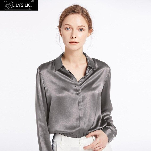 LilySilk Pure Silk Shirts Blouse Women