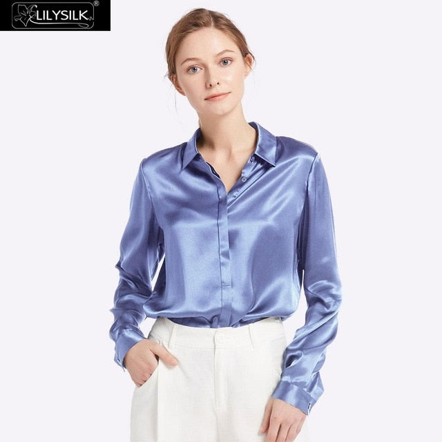LilySilk Pure Silk Shirts Blouse Women