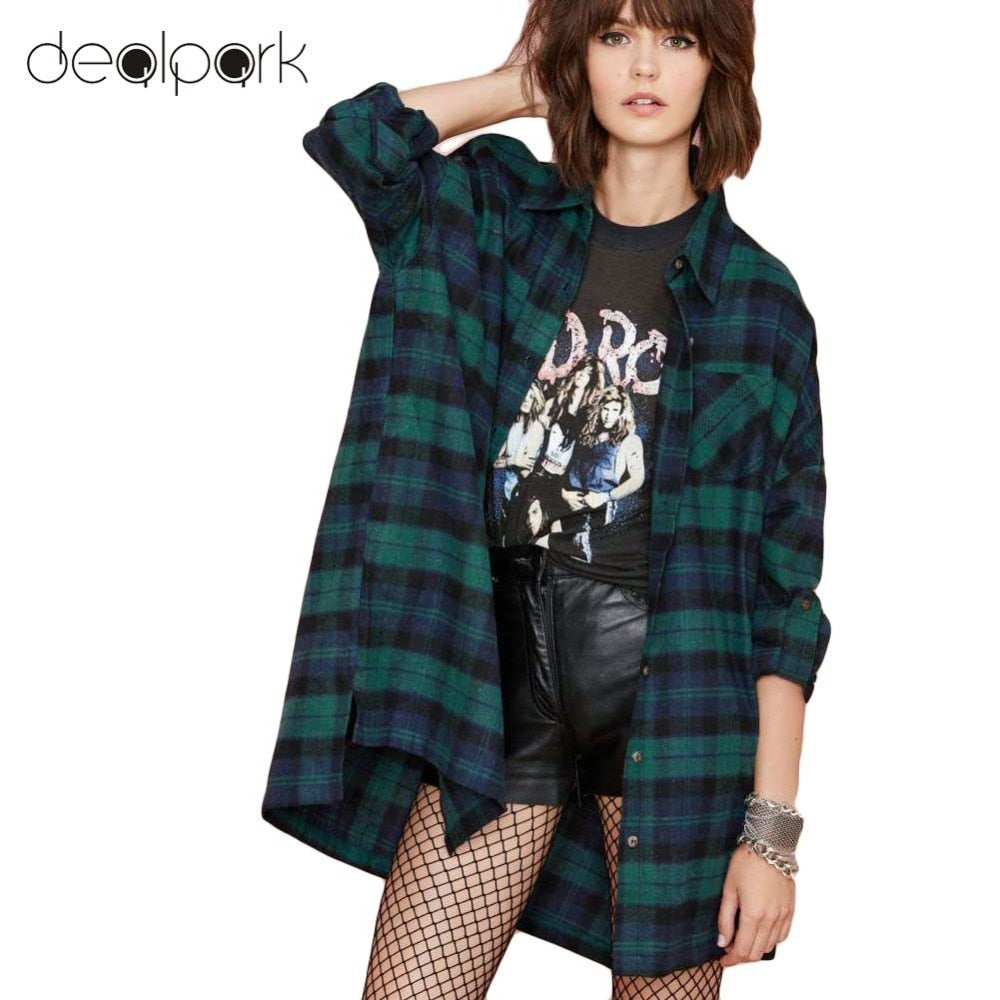 3XL 4XL 5XL Plus Size Autumn Tops Plaid Shirts