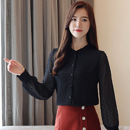 fashion woman blouses 2019 spring long sleeve women