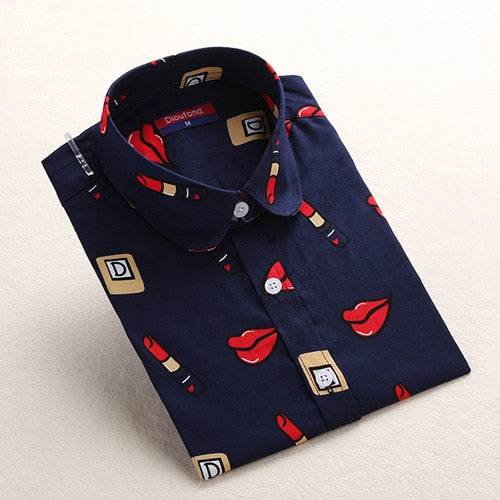 Dioufond Vintage Womens Tops and Blouses