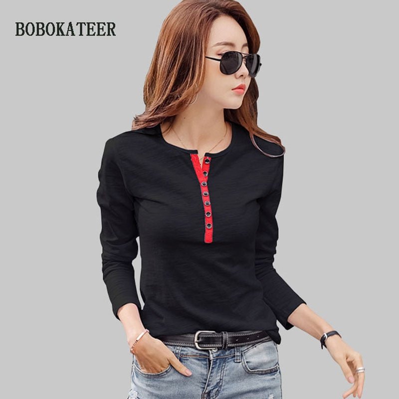 BOBOKATEER long sleeve womens tops and